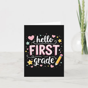 Team 1st Grade Back To School Outfit Breezy (2)  Card