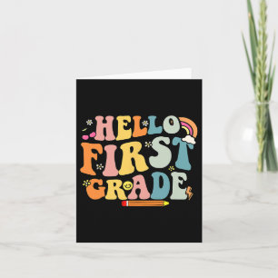 Team 1st Grade Shirt Back To School Teacher Studen Card