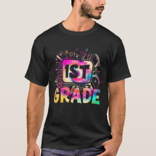Team 1St Grade Typography Tie Dye Back To School T T-Shirt