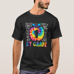 Team 1St Grade Typography Tie Dye Back To School T T-Shirt