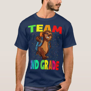 Team 2nd Grade Back To School Sloth Students And T T-Shirt