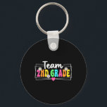 Team 2nd Grade Back To School Teacher Student Seco Key Ring<br><div class="desc">Team 2nd Grade Back To School Teacher Student Second Grade</div>