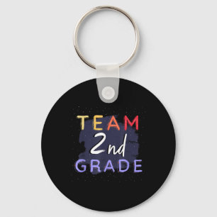 Team 2nd Grade _ Colourful Student Teacher Back To Key Ring