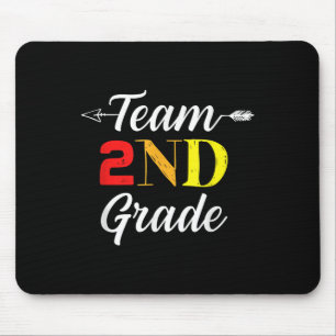 Team 2nd Grade Cool Teacher Student Back To School Mouse Pad