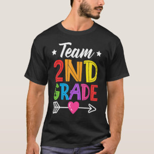 Team 2nd Grade Teacher Student Kid Back To School T-Shirt