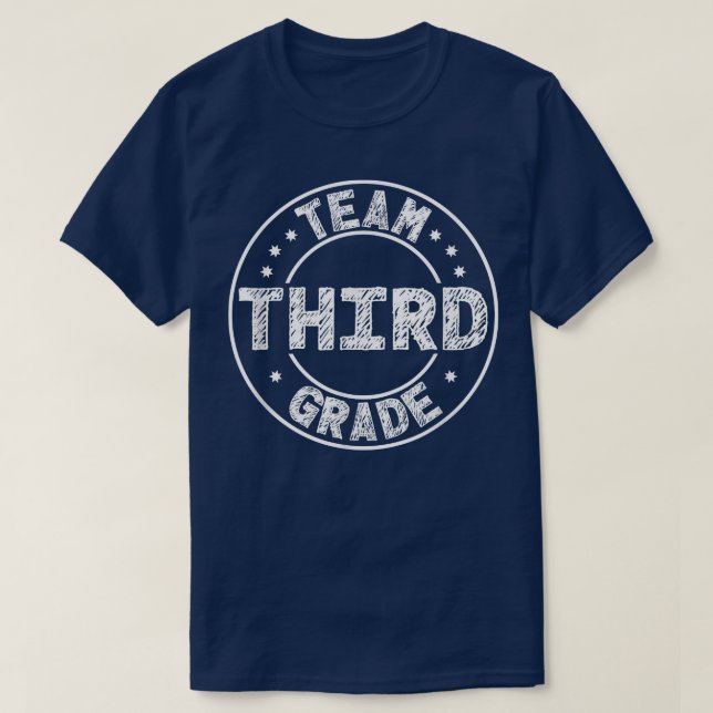 Team 3rd Grade Back To School T-Shirt (Design Front)