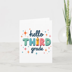 Team 3rd Grade Back To School Year Apparel Card