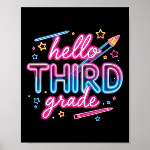 Team 3rd Grade Back To School Year Wear Poster