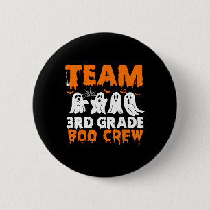 Team 3rd Grade Boo Crew Halloween Ghost 6 Cm Round Badge