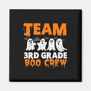 Team 3rd Grade Boo Crew Halloween Ghost Magnet