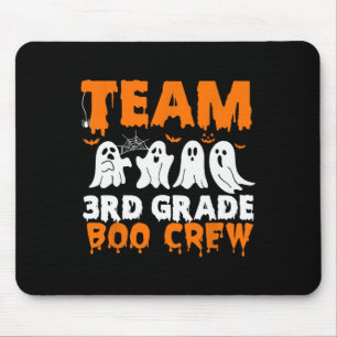 Team 3rd Grade Boo Crew Halloween Ghost  Mouse Pad