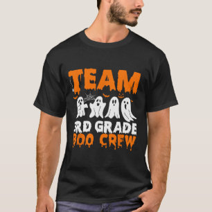 Team 3rd Grade Boo Crew Halloween Ghost  T-Shirt