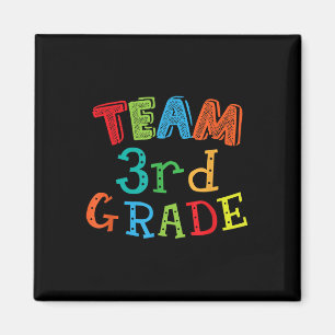 Team 3rd Grade - Third Grade Kids & Teacher Ba Magnet