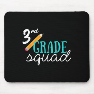 Team 3rd Third Grade Teacher Byck To School Gift Mouse Pad