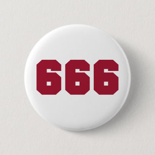 Team 666 6 cm round badge
