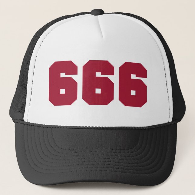 Team 666 trucker hat (Front)