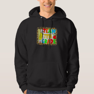 Team 7th Grade Teacher Student Second Grade Back T Hoodie
