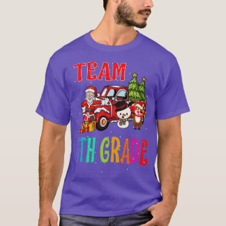 Team 8TH Grade Santa Reindeer Christmas T-Shirt