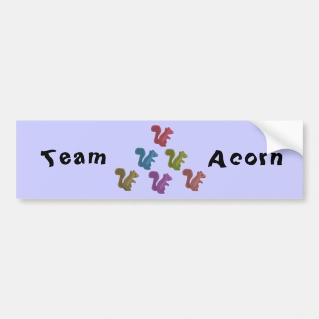 Team Acorn Bumper Sticker (Front)