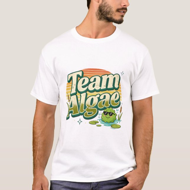 Team Algae Retro Vintage Nature Shirt (Front)