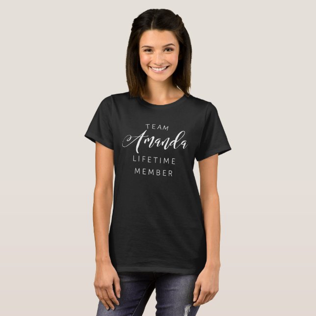 Team Amanda lifetime member T-Shirt (Front Full)