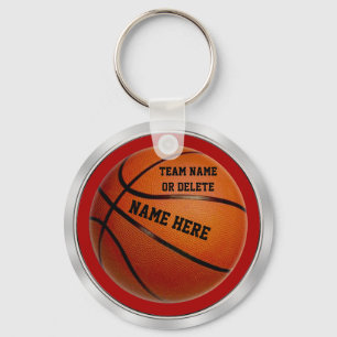 Team and Player's Names Basketball Keychains