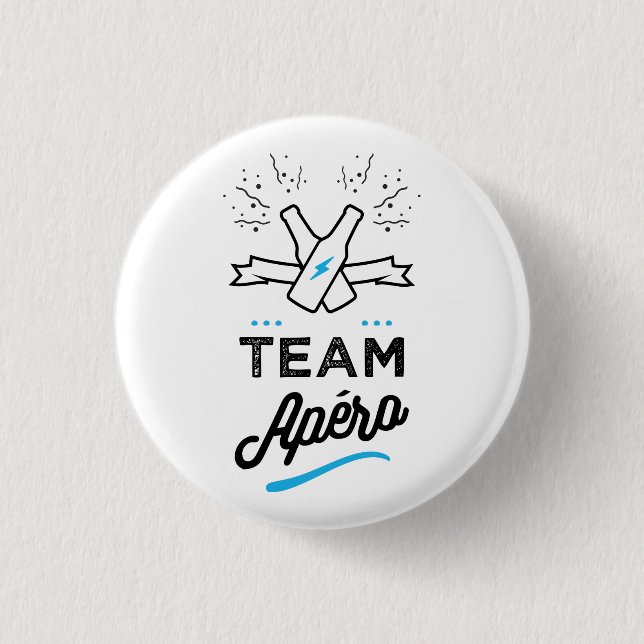 TEAM apero Homme 3 Cm Round Badge (Front)