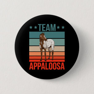 Team Appaloosa Horse Riding Stuff Horseback Rider 6 Cm Round Badge