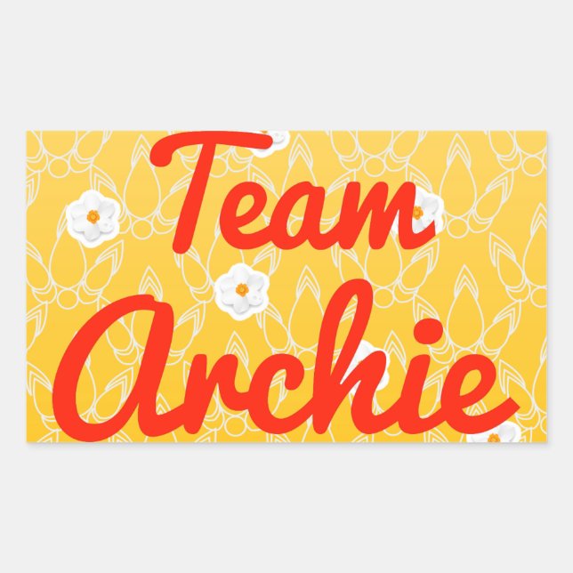 Team Archie Rectangular Sticker (Front)