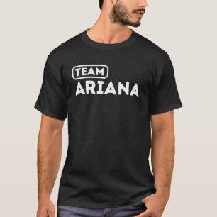TEAM ARIANA VPR Support White Simple Letter T-Shirt