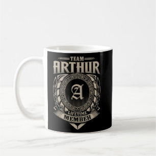 Team Arthur Lifetime Member Vintage Arthur Family Coffee Mug