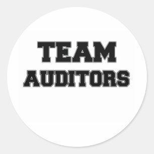 Team Auditors Classic Round Sticker