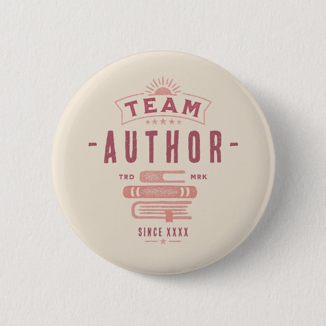 Team Author Customised 6 Cm Round Badge (Front)