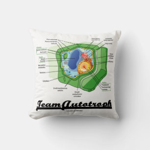 Team Autotroph Plant Cell Biology Humour Cushion