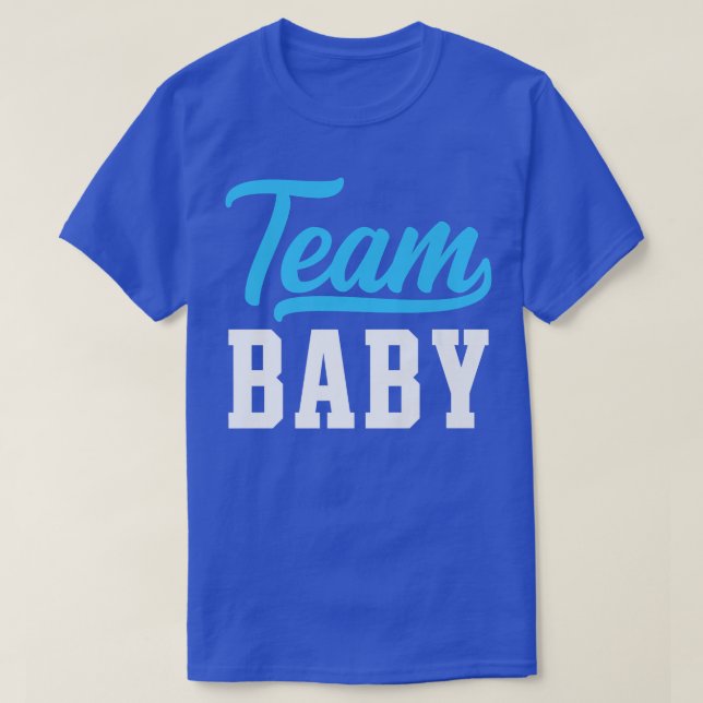 Team Baby New Baby Pregnancy Announcement  747 T-Shirt (Design Front)