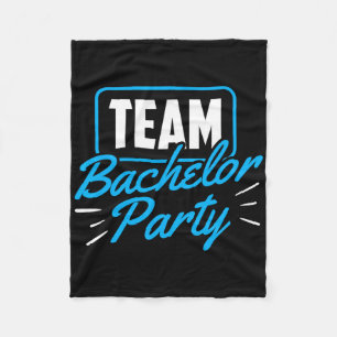Team Bachelor Party Bride Groom 1  Fleece Blanket