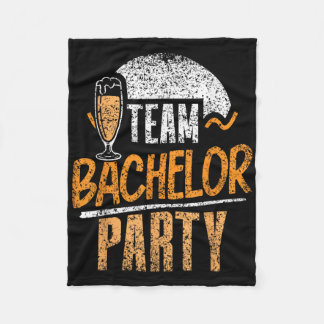 Team Bachelor Party Bride Groom _1  Fleece Blanket