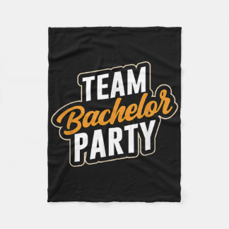 Team Bachelor Party Bride Groom _4  Fleece Blanket