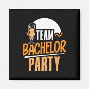 Team Bachelor Party Bride Groom 4 Magnet