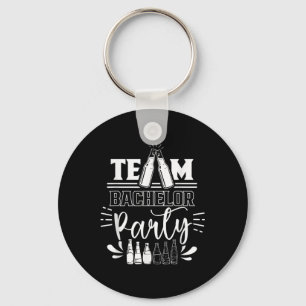 Team Bachelor Party Groom Bride Key Ring