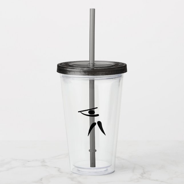 Team Baseball Batter Acrylic Tumbler (Front)