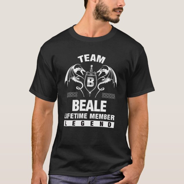 Team Beale Lifetime Member   T-Shirt (Front)