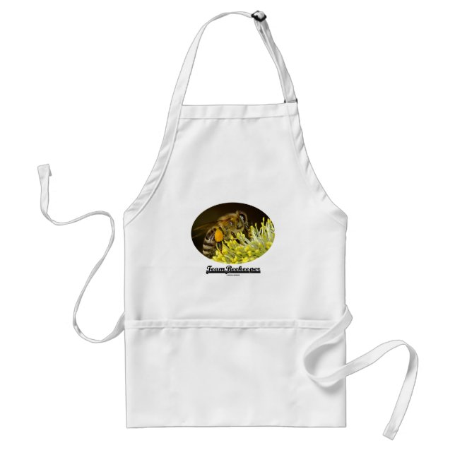 Team Beekeeper (Bee On Yellow Flower) Standard Apron (Front)