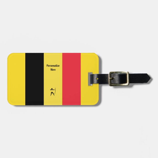 Team Belgium Archery Luggage Tag (Front Horizontal)