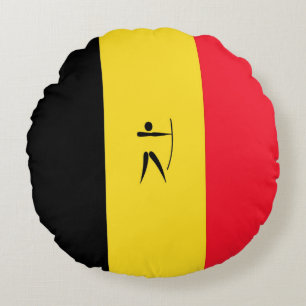 Team Belgium Archery Round Cushion