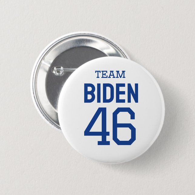 Team Biden 6 Cm Round Badge (Front & Back)
