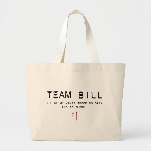 team bill large tote bag (Front)