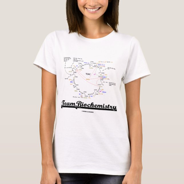 Team Biochemistry (Kreb Cycle Citric Acid Cycle) T-Shirt (Front)