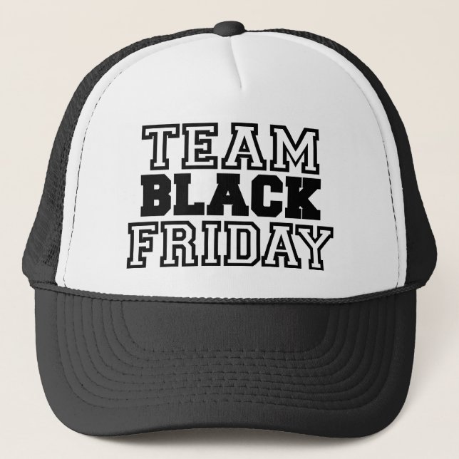 Team Black Friday Trucker Hat (Front)