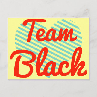 Team Black Postcard